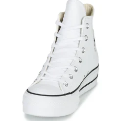 Converse - CHUCK TAYLOR ALL STAR LIFT CLEAN LEATHER HI Blanc Clearance