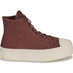Discount Converse - CHUCK TAYLOR ALL STAR MODERN LIFT WINTER Bordeaux
