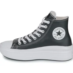 Sale Converse - CHUCK TAYLOR ALL STAR MOVE PLATFORM LEATHER Noir