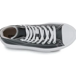 Sale Converse - CHUCK TAYLOR ALL STAR MOVE PLATFORM LEATHER Noir