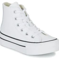 Converse - Chuck Taylor All Star Eva Lift Leather Foundation Hi Blanc Sale