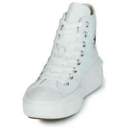 Converse - CHUCK TAYLOR ALL STAR MOVE CANVAS HI Blanc Best