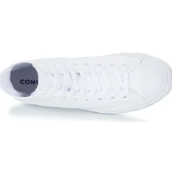Discount Converse - CHUCK TAYLOR ALL STAR LEATHER HI Blanc