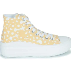 Converse - CHUCK TAYLOR ALL STAR MOVE FLORAL PLATFORM LO-FI CRAFT HI Jaune Sale