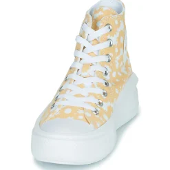 Converse - CHUCK TAYLOR ALL STAR MOVE FLORAL PLATFORM LO-FI CRAFT HI Jaune Sale