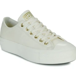 Sale Converse - CHUCK TAYLOR ALL STAR LIFT PLATFORM GOLD Blanc