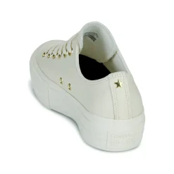 Sale Converse - CHUCK TAYLOR ALL STAR LIFT PLATFORM GOLD Blanc