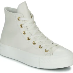 Best Converse - CHUCK TAYLOR ALL STAR LIFT PLATFORM GOLD Blanc
