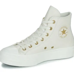 Best Converse - CHUCK TAYLOR ALL STAR LIFT PLATFORM GOLD Blanc