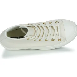 Best Converse - CHUCK TAYLOR ALL STAR LIFT PLATFORM GOLD Blanc