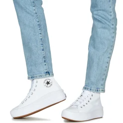 Converse - CHUCK TAYLOR ALL STAR MOVE PLATFORM LEATHER Blanc Best