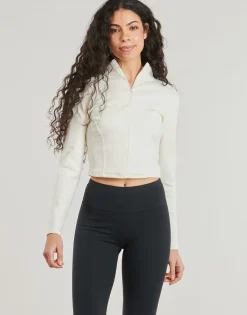 Converse - HALF-ZIP MOCK NECK LONG SLEEVE TOP Blanc