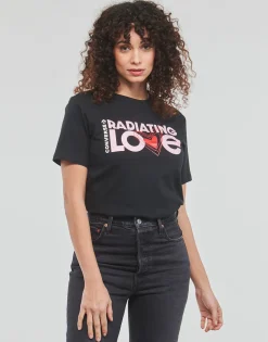 Converse - RADIATING LOVE SS CLASSIC GRAPHIC Noir