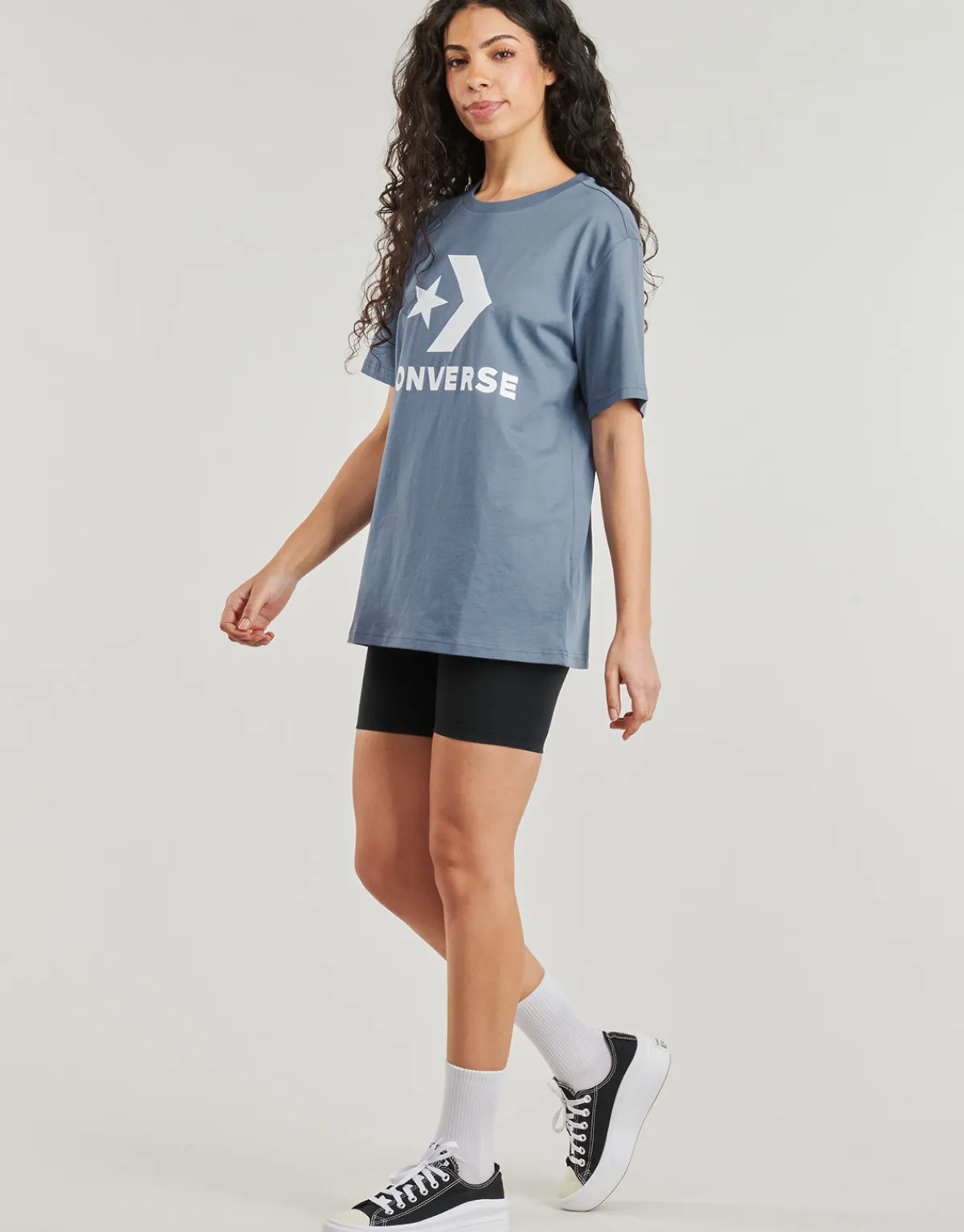 Converse - STAR CHEVRON BIKE SHORTS Noir Outlet