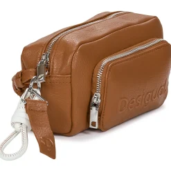 Desigual - BAG HALF LOGO FW24 PRADES CONT Camel Sale