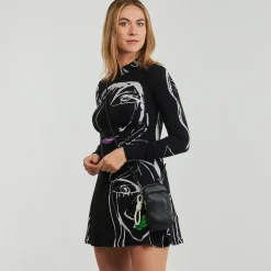 Desigual - MONE HALF LOGO FW24 CONT DELPHINE Noir Discount
