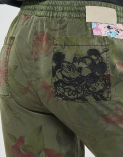 Online Desigual - PANT_MICKEY CAMO FLOWERS