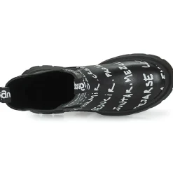 Desigual - SHOES CHELSEA HIGH LETTERING Noir Discount