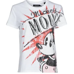 Hot Desigual - TS_MICKEY BOOM Blanc