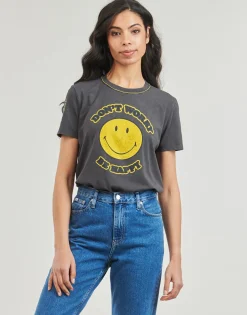 Outlet Desigual - TS_MORE SMILEY Gris