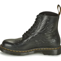 Online Dr. Martens - 1460 FLAMES Noir