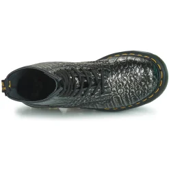 Dr. Martens - 1460 GUNMETAL WILD CROC EMBOSS Noir Sale