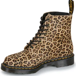 Discount Dr. Martens - 1460 Pascal Light Tan Mini Leopard Spot Hair On