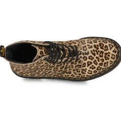 Discount Dr. Martens - 1460 Pascal Light Tan Mini Leopard Spot Hair On