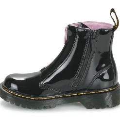 Dr. Martens - Bex Heart Zip Boot J Black Patent Lamper