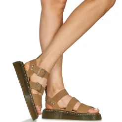 Best Dr. Martens - Gryphon Quad Savannah Tan Thumbled Nubuck Beige