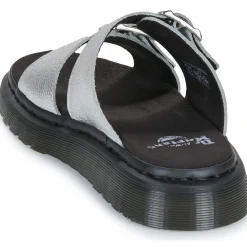 Outlet Dr. Martens - Josef Slide Silver Metallic Tumble Argenté