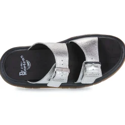 Outlet Dr. Martens - Josef Slide Silver Metallic Tumble Argenté