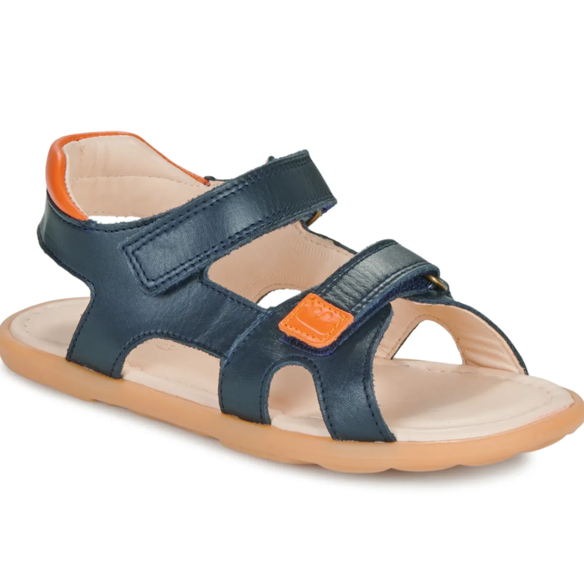 Online Easy Peasy - MY PLAGETTE VELCRO Marron