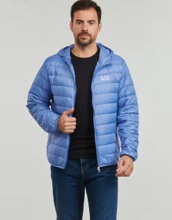 Hot Emporio Armani EA7 - CORE IDENTITY DOWN JACKET HD Bleu