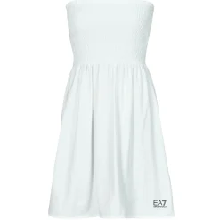 Emporio Armani EA7 - ROBE SMOCK Blanc