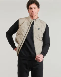 Sale Emporio Armani EA7 - TRAIN PREMIUM SHIELD DOWN LIGHT VEST 8NPQ02 Taupe