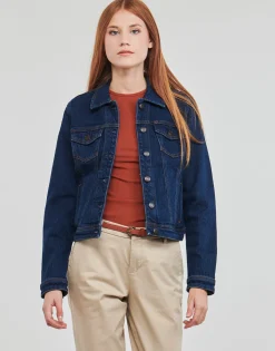 Hot Esprit - TRUCKER JACKET Bleu