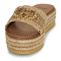 Exé Shoes - 549-HYDRA-RAFFIA-TAN