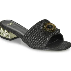 Exé Shoes - KATY-424-RAFFIA-BLACK