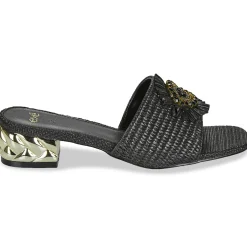 Exé Shoes - KATY-424-RAFFIA-BLACK