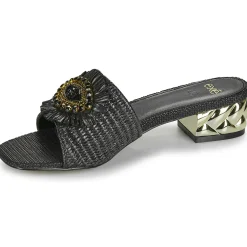 Exé Shoes - KATY-424-RAFFIA-BLACK