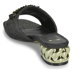 Exé Shoes - KATY-424-RAFFIA-BLACK