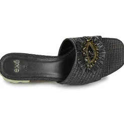 Exé Shoes - KATY-424-RAFFIA-BLACK