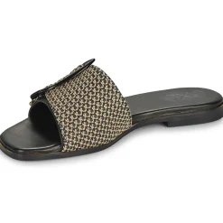 Exé Shoes - 556-ORO-RAFFIA-BLACK Noir