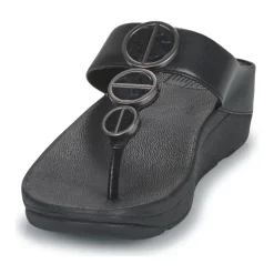 Hot FitFlop - HALO METALLIC-TRIM TOE-POST SANDALS Noir
