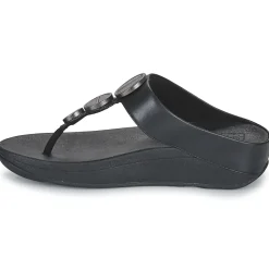 Hot FitFlop - HALO METALLIC-TRIM TOE-POST SANDALS Noir