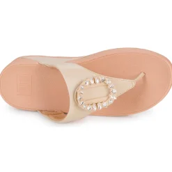 FitFlop - LULU CRYSTAL-CIRCLET LEATHER TOE-POST SANDALS