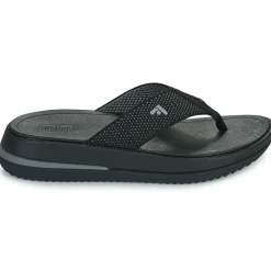 Outlet FitFlop - Surff Two-Tone Webbing Toe-Post Sandals Noir