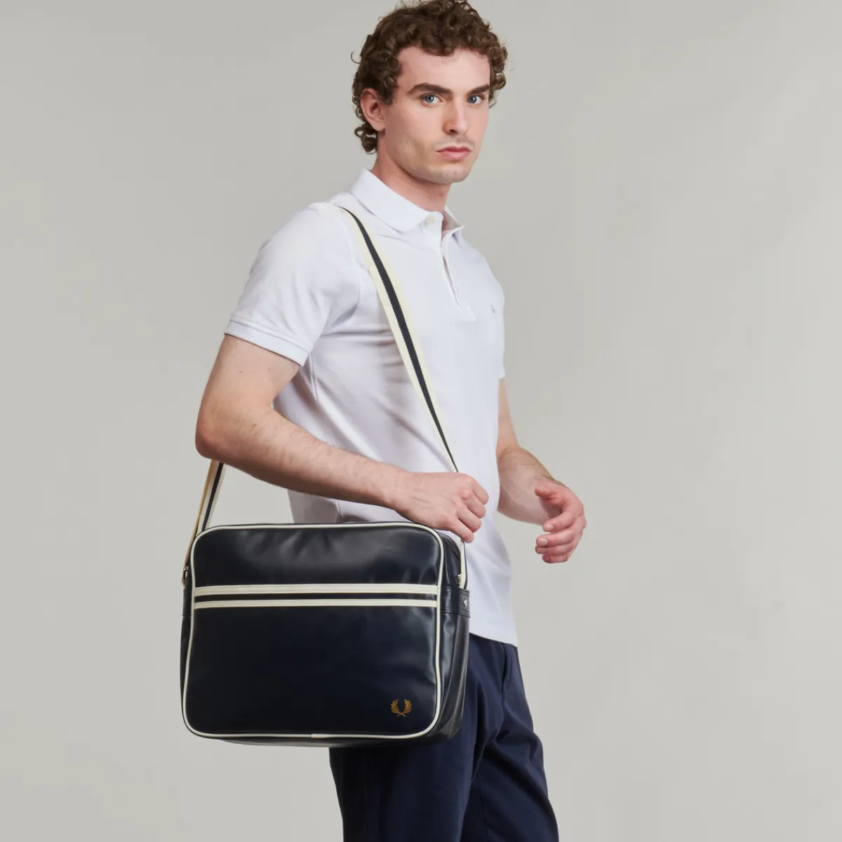 Hot Fred Perry - CLASSIC SHOULDER BAG Marine