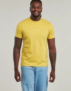 Sale Fred Perry - EMBROIDERED Jaune